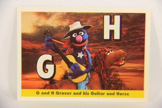 Sesame Street TV Show 1992 Card #27 G And H Grover And His Guitar And Horse L020650