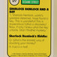 Sesame Street TV Show 1992 Card #29 K Sherlock Hemlock And A Key ENG L020652