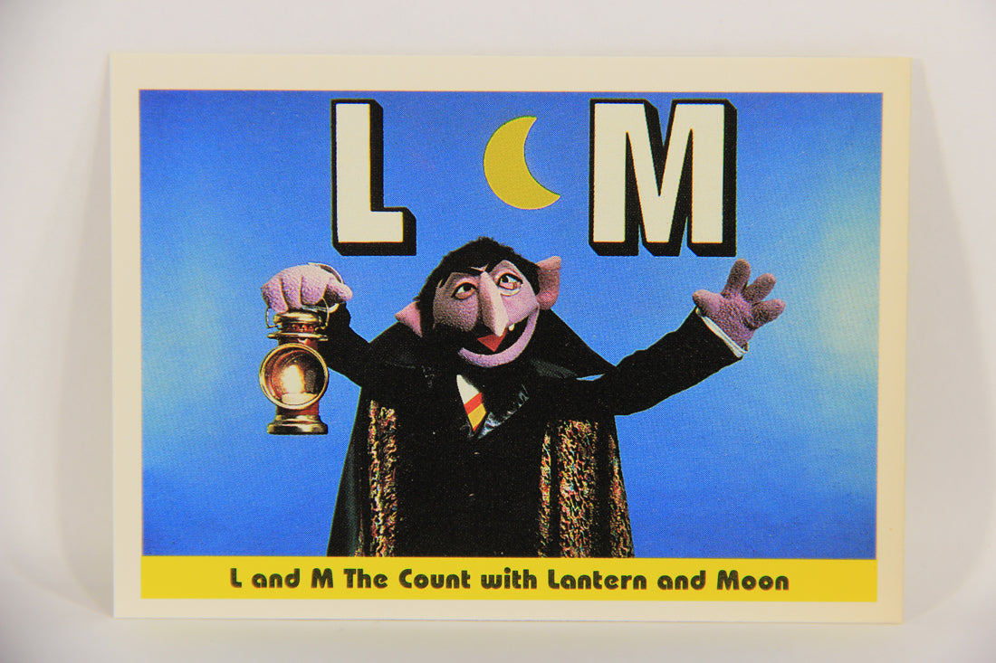 Sesame Street TV Show 1992 Card #30 L And M The Count With Lantern And Moon L020653