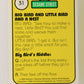 Sesame Street TV Show 1992 Card #31 N Big Bird And Little Bird And A Nest ENG L020654