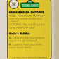 Sesame Street TV Show 1992 Trading Card #32 O Ernie And An Octopus ENG L020655