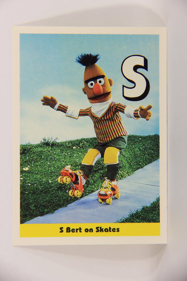 Sesame Street TV Show 1992 Trading Card #35 S Bert On Skates ENG Canada L020658