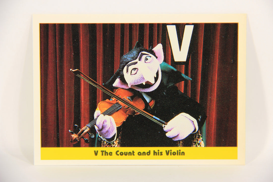 Sesame Street TV Show 1992 Trading Card #38 V The Count And His Violin ENG L020661