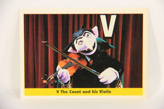 Sesame Street TV Show 1992 Trading Card #38 V The Count And His Violin ENG L020661