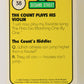 Sesame Street TV Show 1992 Trading Card #38 V The Count And His Violin ENG L020661