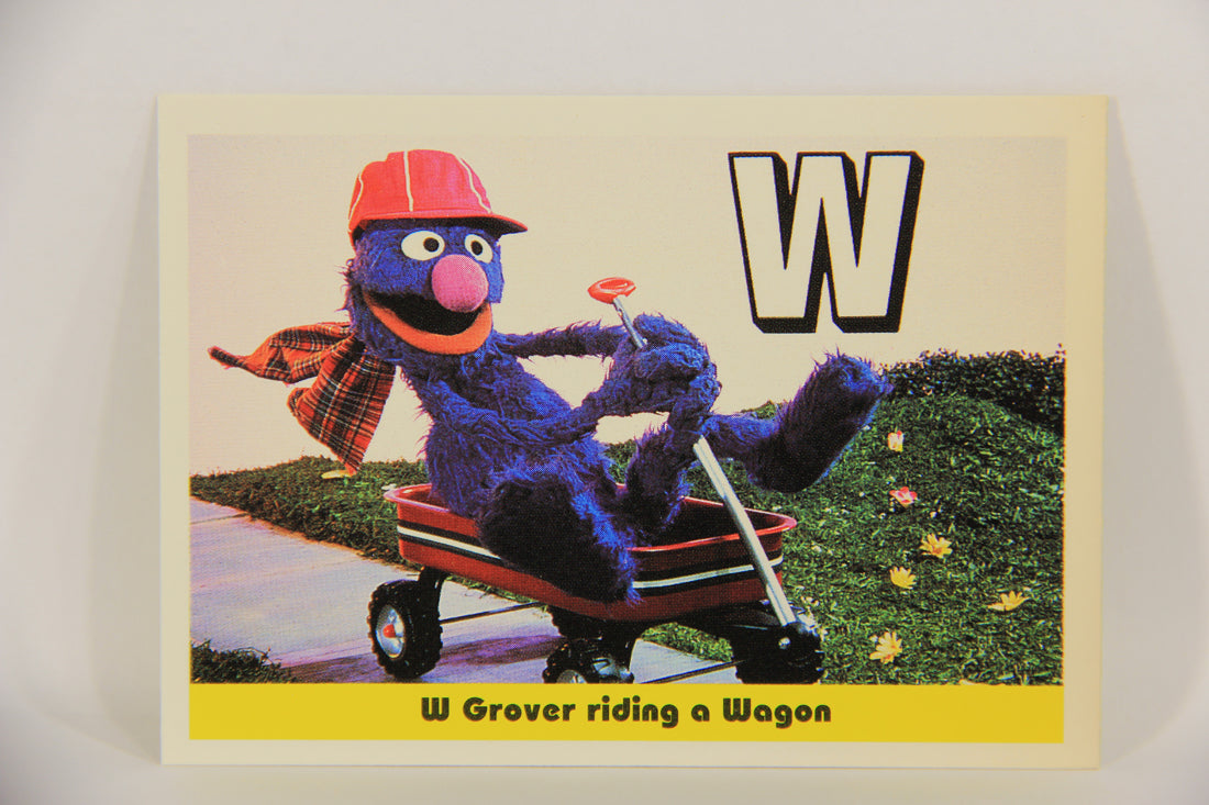 Sesame Street TV Show 1992 Trading Card #39 W Grover Riding A Wagon ENG L020662