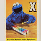 Sesame Street TV Show 1992 Card #40 X Cookie Monster And A Xylophone ENG L020663