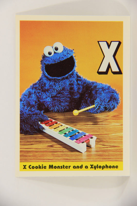 Sesame Street TV Show 1992 Card #40 X Cookie Monster And A Xylophone ENG L020663