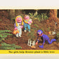 Sesame Street TV Show 1992 Card #45 The Girls Help Grover Plant A Little Tree ENG L020668