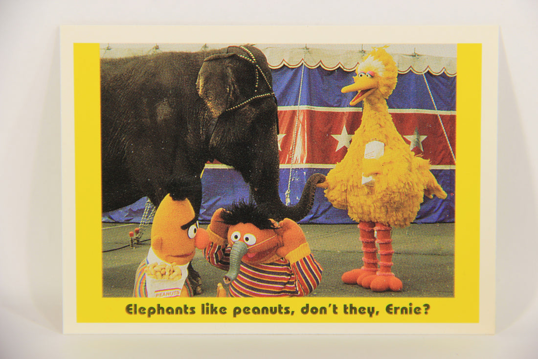 Sesame Street TV Show 1992 Card #51 Elephants Like Peanuts Don't They Ernie L020674