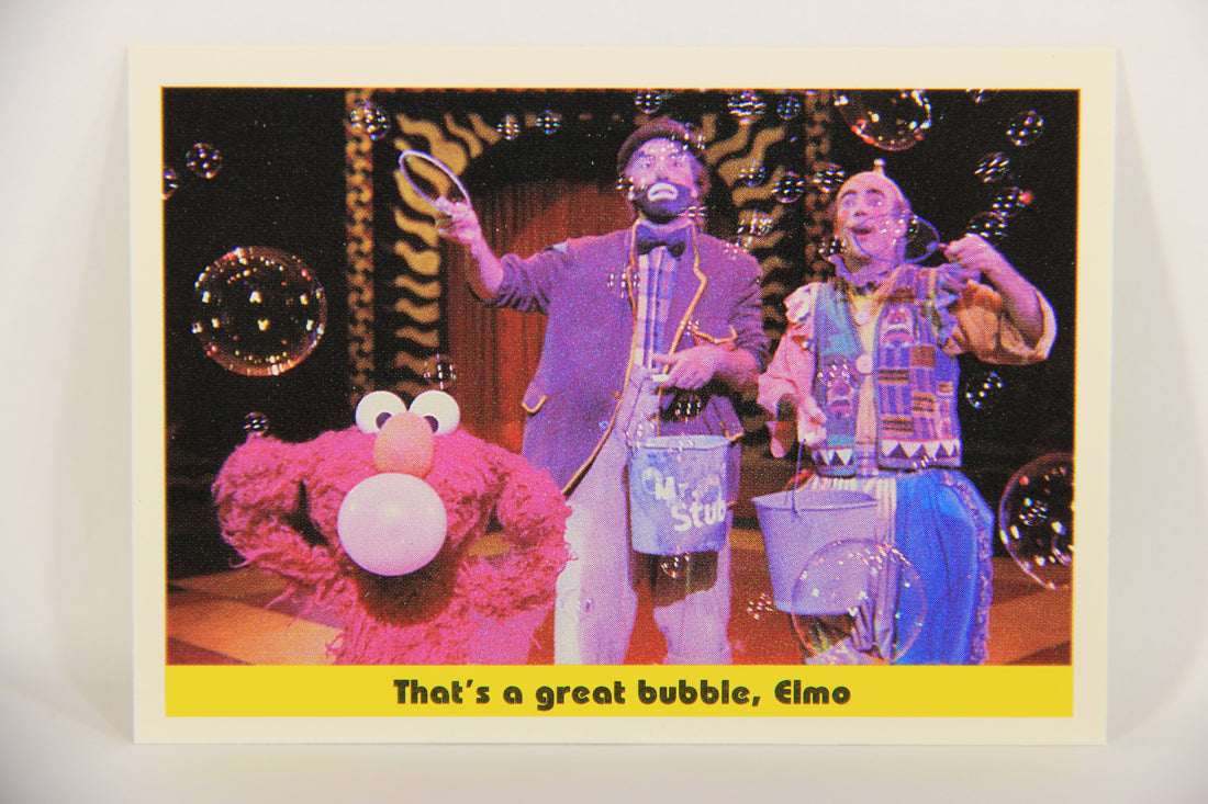 Sesame Street TV Show 1992 Trading Card #53 That's A Great Bubble Elmo ENG L020676