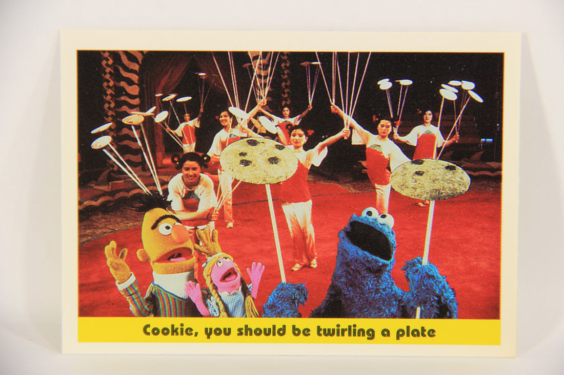 Sesame Street TV Show 1992 Card #54 Cookie You Should Be Twirling A Plate L020677