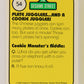 Sesame Street TV Show 1992 Card #54 Cookie You Should Be Twirling A Plate L020677