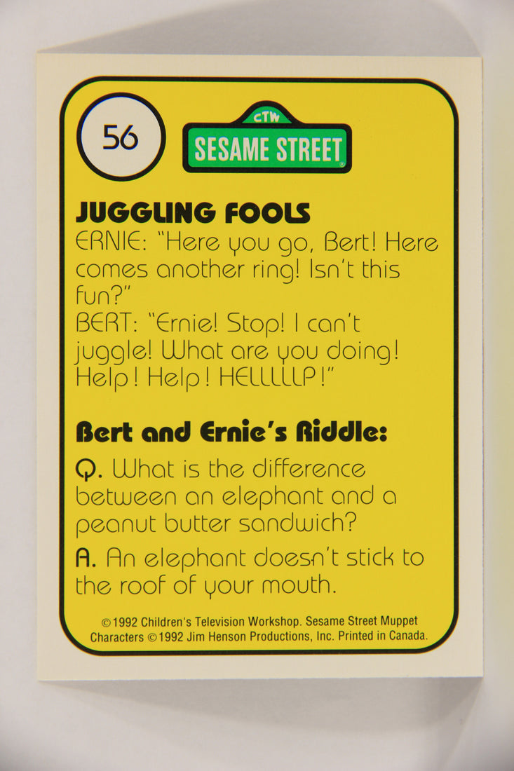 Sesame Street TV Show 1992 Card #56 Bert And Ernie Are Doing Very Well ENG L020679