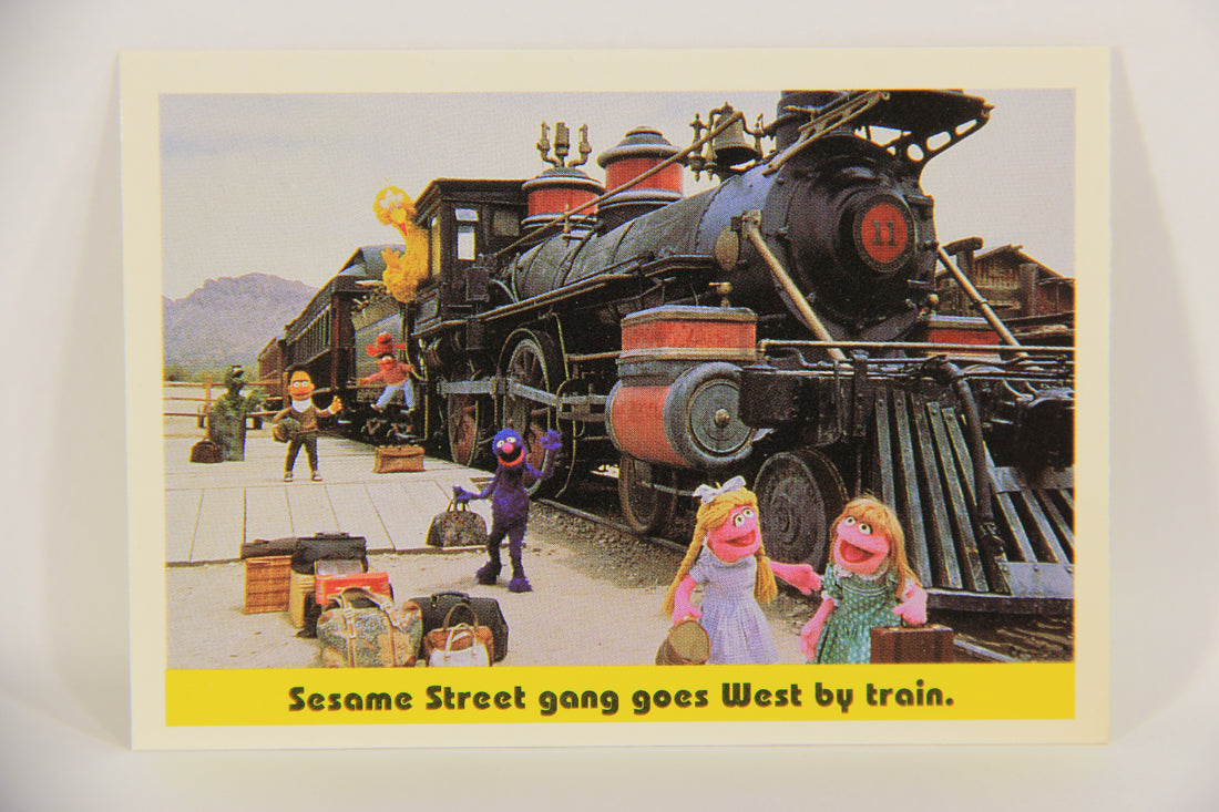 Seasame Street TV Show 1992 Card #60 Sesame Street Gang Goes West By Train L020683