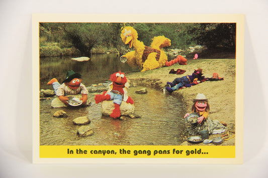 Seasame Street TV Show 1992 Card #64 In The Canyon The Gang Pans For Gold L020687