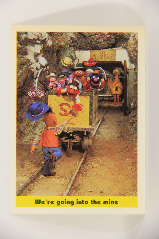 Seasame Street TV Show 1992 Trading Card #65 We're Going Into The Mine ENG L020688