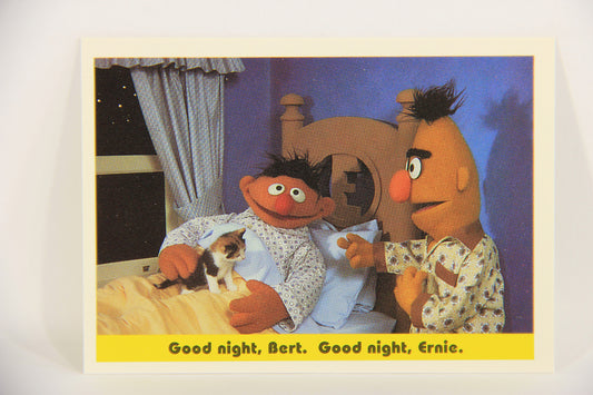 Sesame Street TV Show 1992 Card #71 Good Night Bert Good Night Ernie ENG L020694