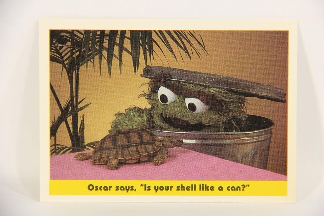 Seasame Street TV Show 1992 Card #72 Oscar Says Is Your Shell Like A Can ENG L020695