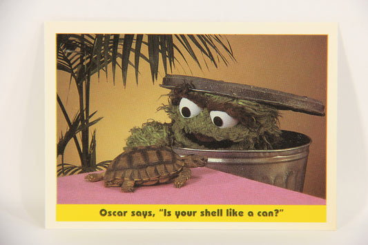Sesame Street TV Show 1992 Card #72 Oscar Says Is Your Shell Like A Can ENG L020695