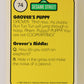 Seasame Street TV Show 1992 Trading Card #74 Grover's Puppy ENG Canada L020697