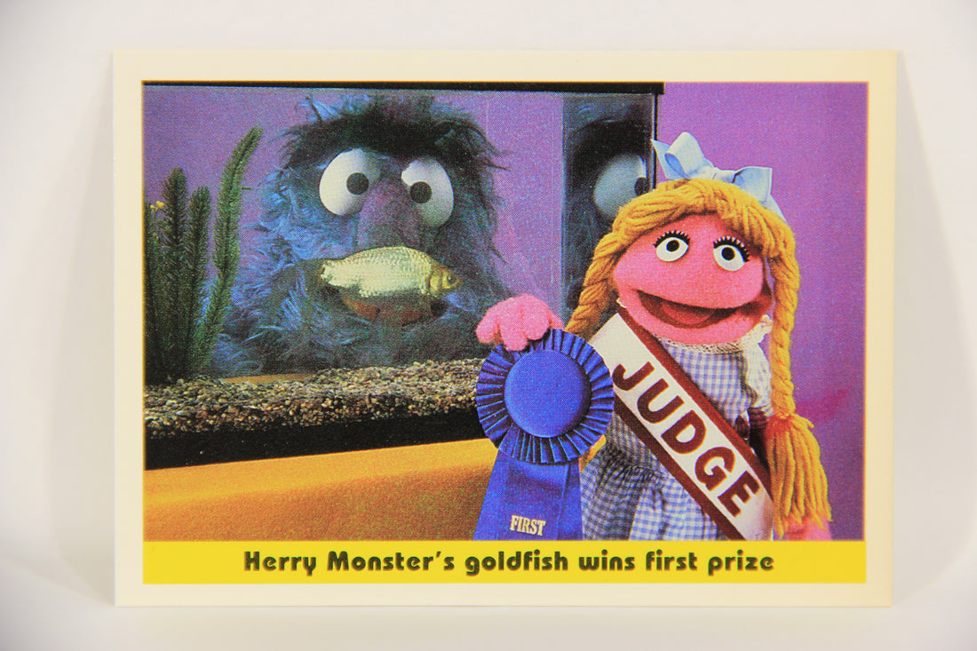 Seasame Street TV Show 1992 Card #75 Herry Monster's Goldfish Wins First Prize L020698
