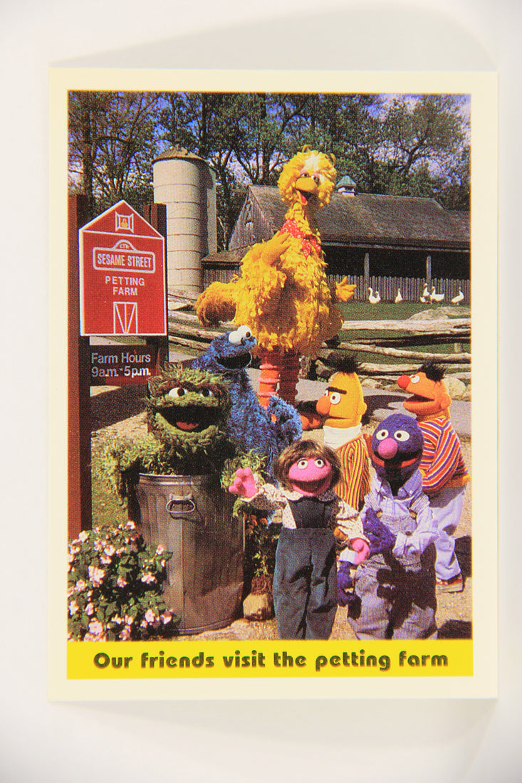 Seasame Street TV Show 1992 Card #76 Our Friends Visit The Petting Farm ENG L020699