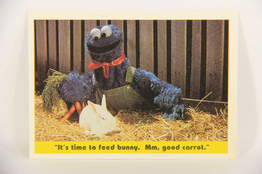 Sesame Street TV Show 1992 Card #81 It's Time To Feed Bunny Mm Good Carrot L020704