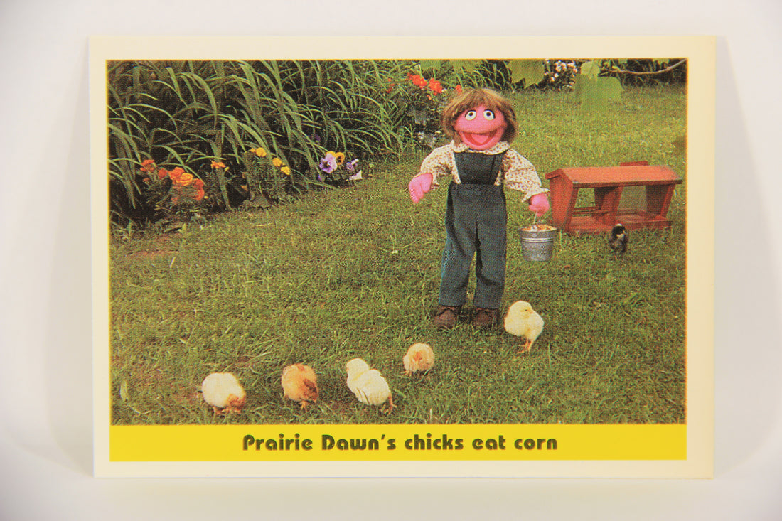 Seasame Street TV Show 1992 Card #82 Prairie Dawn's Chicks Eat Corn ENG L020705