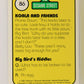 Seasame Street TV Show 1992 Card #86 Big Bird Likes The Australian Koala ENG L020709