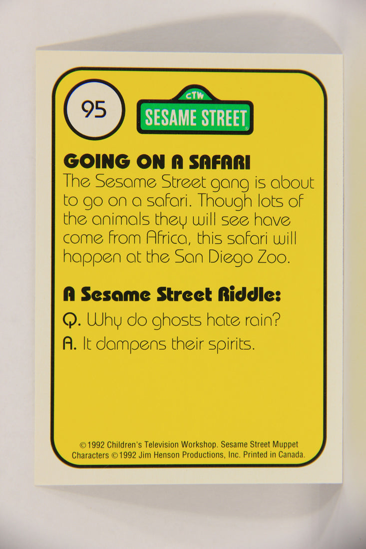 Seasame Street TV Show 1992 Card #95 Okay Gang Time For The Safari To Start L020719