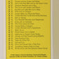 Seasame Street TV Show 1992 Trading Card Checklist #1 ENG Canada L020725