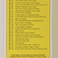 Seasame Street TV Show 1992 Trading Card Checklist #1 ENG Canada L020726