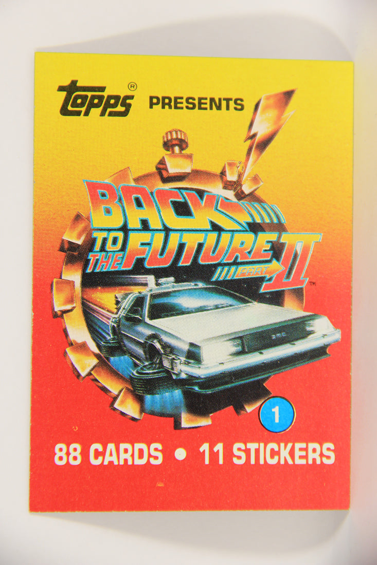 Back To The Future II 1989 Trading Card #1 The Return of Marty McFly - Title Card L020728