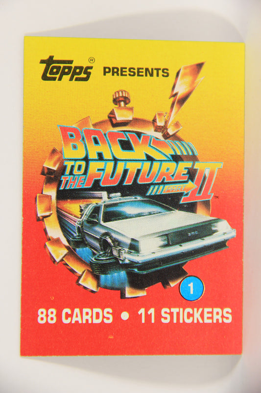 Back To The Future II 1989 Trading Card #1 The Return of Marty McFly - Title Card L020728