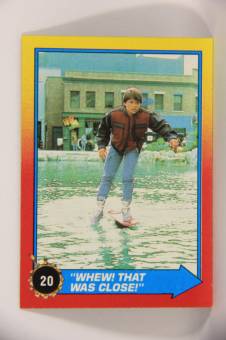 Back To The Future II 1989 Trading Card #20 Whew That Was Close L020736
