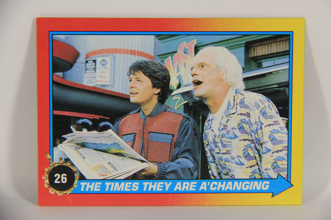 Back To The Future II 1989 Trading Card #26 The Times They Are A' Changing L020739
