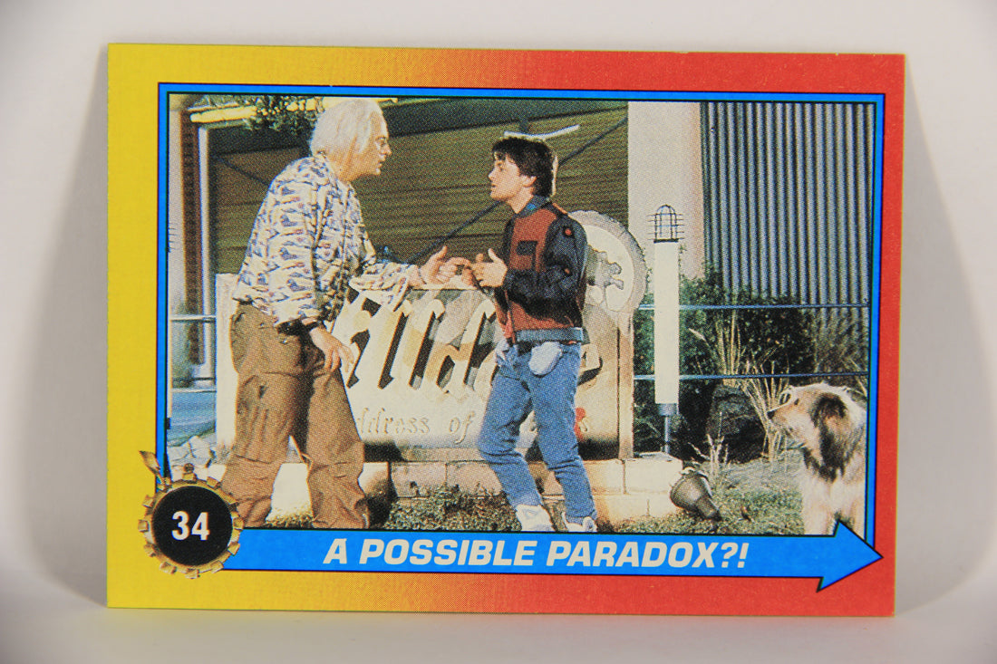 Back To The Future II 1989 Trading Card #34 A Possible Paradox L020742