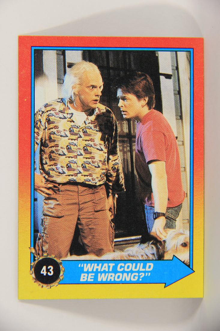 Back To The Future II 1989 Trading Card #43 What Could Be Wrong L020745