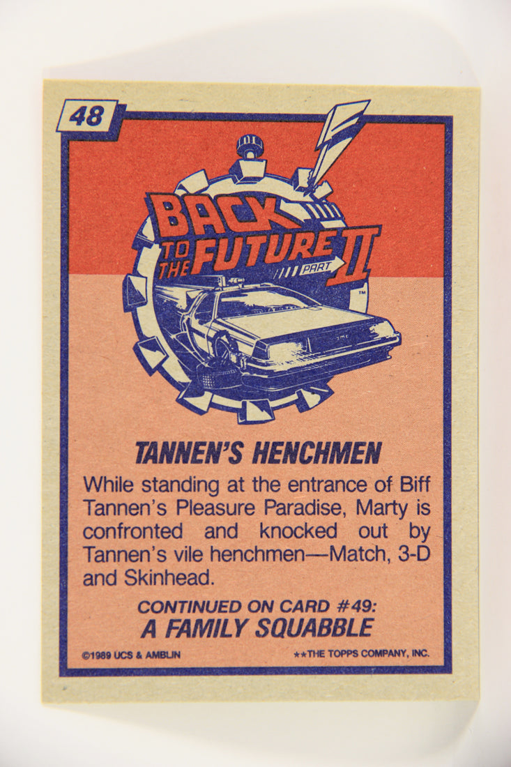 Back To The Future II 1989 Trading Card #48 Tannen's Henchmen L020748