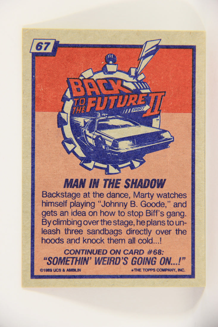 Back To The Future II 1989 Trading Card #67 Man In The Shadow L020758
