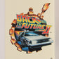 Back To The Future II 1989 Sticker Card #1 Of 11 Delorean Time Machine L020762