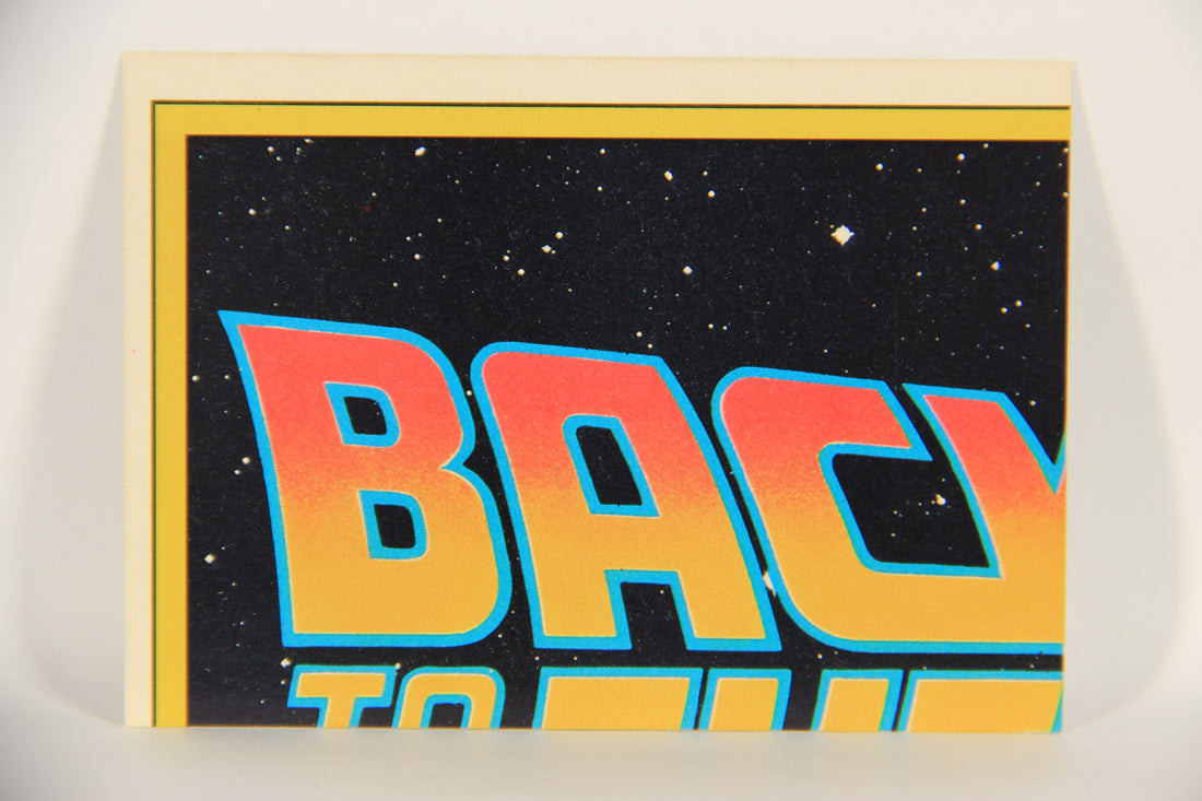 Back To The Future II 1989 Sticker Card #1 Of 11 Delorean Time Machine L020762