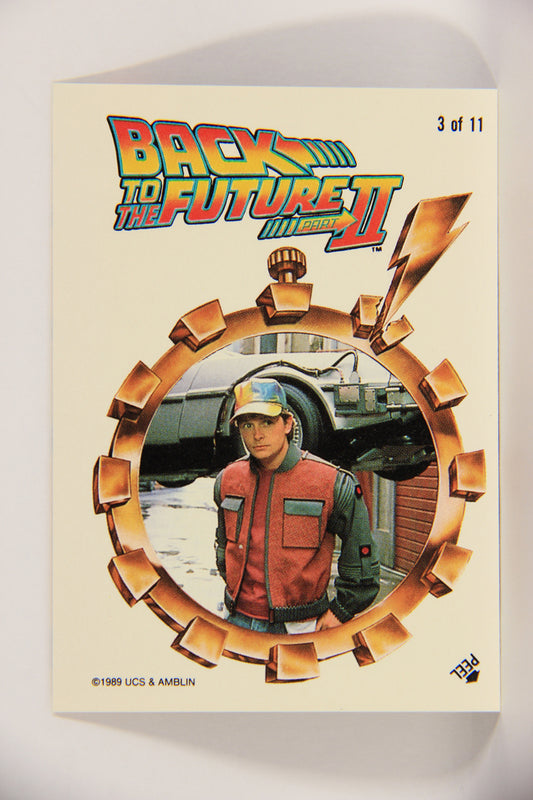 Back To The Future II 1989 Sticker Card #3 Of 11 Marty McFly In 2015 L020764