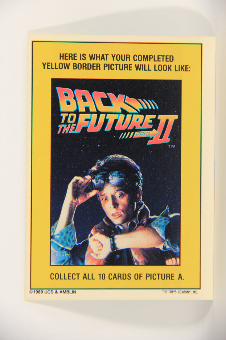Back To The Future II 1989 Sticker Card #11 Of 11 Delorean Time Machine L020771