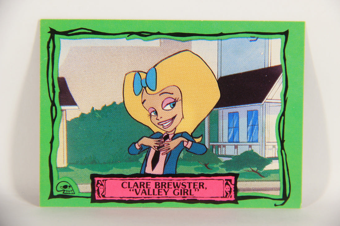 Beetlejuice 1990 Trading Card #10 Clare Brewster Valley Girl ENG L020772