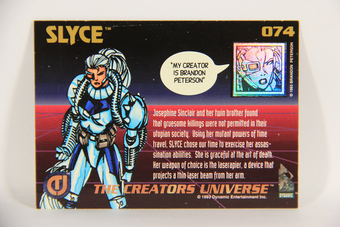 The Creators Universe 1993 Trading Card #74 Slyce ENG L020774