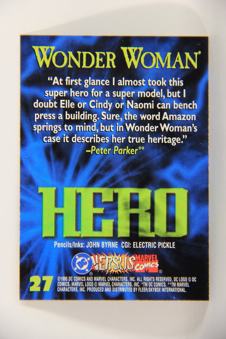 DC Versus Marvel Comics 1995 Trading Card #27 Wonder Woman ENG L020777