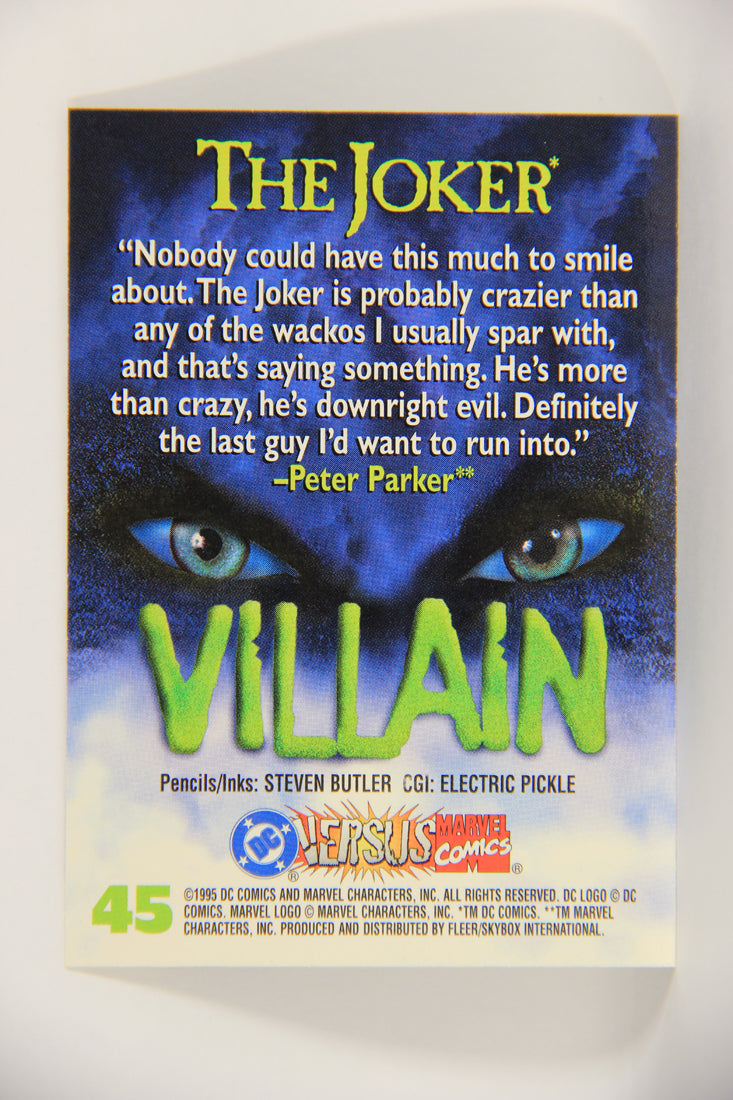 DC Versus Marvel Comics 1995 Trading Card #45 The Joker ENG L020778