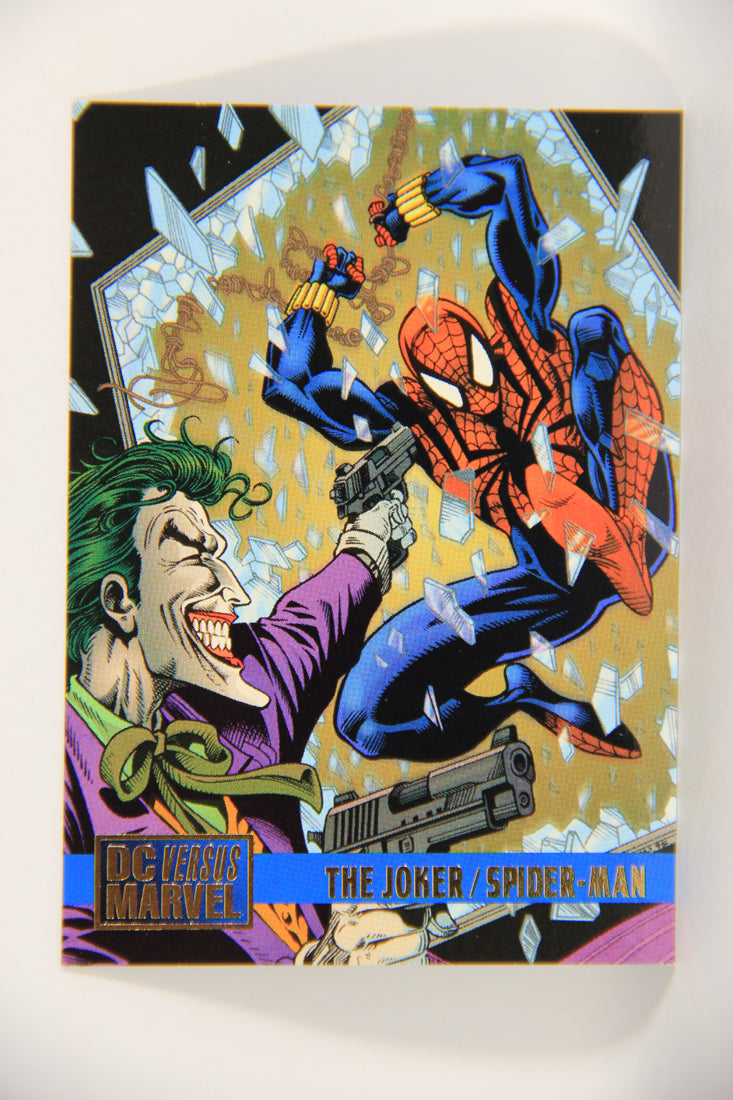 DC Versus Marvel Comics 1995 Trading Card #78 The Joker Vs Spider-Man ENG L020781